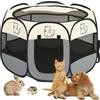 BRIMOREA Beccuccioli, 74 x 74 x 43 cm, gabbia per gatti, gabbia per gatti, per esterni, per conigli (gatto grigio)