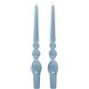 Cereria Di Giorgio - 2 Candele Voluta laccate - Ø 2.2 cm h. 30 cm - Dusty Blu