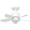 Orbegozo CP 152038 - Ventilatore da soffitto E27, 40 cm, 15 W DC, 3 velocità, silenzioso, telecomando LED, 10 W, 900 lm, 3000-6000 K, luminosità e colore regolabili, installazione a soffitto o