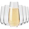 KROSNO Harmony Bicchieri da Champagne 230 ml, Set da 6 Senza Stelo