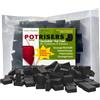 POTRISERS 80 Pack (Black) - Standard Size - Invisible Pot Feet Elevate Flower Planters Indoor or Outdoor Use Patios, Decks, Gardening, and Greenhouses