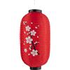 lachineuse - Lampione giapponese - Design Fiori di ciliegio - Sospensione in tessuto - 45 x 25 cm - Lampada pieghevole da appendere - Lampada decorativa - Rosso & Nero - Regalo asiatico del Giappone