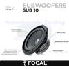 FOCAL SUB10 Subwoofer da 10" - 25cm da 4 ohm 500w 250 Wrms