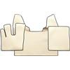 F-Core Tappeti copricofano ecopelle liscia beige DAF XF105 XF106 Automatico no webasto