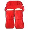 Mad Fodere Complete Coprisedili in Similpelle Rosso Avorio per FIAT 500 F ASI EPOCA