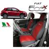 Pastrello Fodere Foderine Coprisedili auto Rosso misura FIAT 500 X 2014> ANT + POST