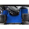 F-Core SET TAPPETI COPRICOFANO IN ECOPELLE LISCIA BLU PER IVECO S-WAY SWAY DAL 2019