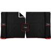 F-core Tende parasole Finestrini e Parabrezza Cotone Nere e Rosse per camion 240x90