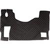 F-Core TAPPETI + COPRICOFANO ECOPELLE NERO E ROSSO MERCEDES ACTROS MP2 / MP3 2003>2010