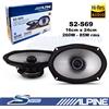ALPINE Casse Altoparlanti Coassiali Alpine S2-S69C 6"x9" 16x24 2 Woofer 260W 85W rms