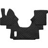 F-Core COPPIA TAPPETI + COPRICOFANO IN ECOPELLE NERO DAF XF 95 AUTOMATICO