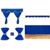 F-Core SET TENDE CABINA CLASSIC BLU PER DAF XF 106 105 E 95 CABINE SPACE CAB