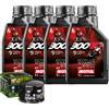 Motul Kit Tagliando Olio Motul 300V2 10W50 Per Moto Guzzi 1400 California�2015>2017