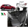 Pastrello Fodere Foderine Coprisedili auto nero misura FIAT 500 X 2014> ANT + POST