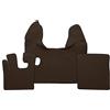 F-Core Tappeti Copricofano Ecopelle Liscia Marrone DAF XF105 XF106 con webasto Manuale