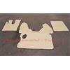 F-Core COPPIA TAPPETI COPRICOFANO ECOPELLE CHAMPAGNE DAF XF105 XF106 MANUAL NO WEBASTO