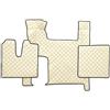 F-Core COPPIA TAPPETI COPRICOFANO ECOPELLE BEIGE MAN TGX CAMBIO AUTOMATIC 2 CASSETTI