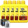 Bardahl/Hiflo Kit Tagliando Olio Bardahl XTC 10W30 + Filtro Per Harley Davidson FLHS�1987>1994