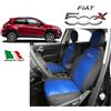 Pastrello Fodere Foderine Coprisedili auto Blu misura FIAT 500 X 2014> ANT + POST