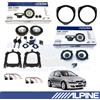 ALPINE SXE1750S+SXE1325S Casse Altoparlanti Ant+Post per OPEL CORSA C 2000>2006
