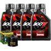 Motul Kit Tagliando Olio Motul 300V 10W40 + Filtro Per Suzuki DL1050 M1 V-Strom 2021