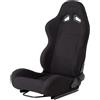 Simonini (Original OE) Simoni Racing Sedile Sportivo Max Reclinabile in Tessuto Nero + Kit Slitte