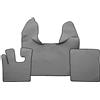 F-Core Coppia Tappeti Copricofano Ecopelle Liscia grigi DAF XF105 XF106 AUTO CON WEBAST