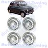Stilauto 4 Cerchi in Lega da 12" per FIAT 126 500 F L R EPOCA Grifo Silver 4½ x 98