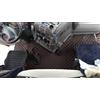 F-Core TAPPETI COPRICOFANO ECOPELLE NERO CUCITURE ROSSE PER IVECO STRALIS ACTIVE SPACE