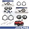 ALPINE SXE1750S SXE1725S Casse Altoparlanti Ant+Post per RENAULT CAPTUR 1