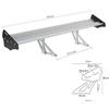 Simoni Racing Spoiler Ala Doppia Alettone da Baule Fast Wing in Alluminio