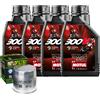 Motul Kit Tagliando Olio motul 300V2 10W50 + Filtro Per BMW R1150 RS 2002>2005