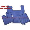 F-Core COPPIA TAPPETI + COPRICOFANO IN ECOPELLE BLU MAN TGX CAMBIO AUTOMATICO