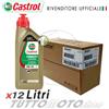 Castrol 12 Litri olio motore CASTROL POWER1 SCOOTER 5W40 4 Tempi - API SL - JASO MB