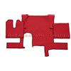 F-Core COPPIA TAPPETI + COPRICOFANO IN ECOPELLE ROSSA MAN TGX AUTOMATICO UN CASSETTO
