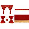 F-Core SET TENDE CABINA CLASSIC ROSSE PER SCANIA SERIE R / S DAL 2017 TETTO ALTO