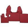 F-Core Tappeti Copricofano Ecopelle Liscia Rosso DAF XF105 XF106 con webasto Manuale