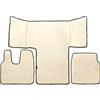 F-Core Tappeti Copricofano Ecopelle Liscia Beige MAN TGL TGM TGS CABINE L XL 2013>2019