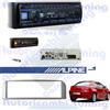 ALPINE Kit Radio Autoradio ALPINE UTE-200BT + mascherina 1DIN Grigia Alfa GT