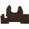 F-Core Tappeti Copricofano Ecopelle Liscia marrone DAF XF105 XF106 Automati con Webasto