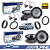 ALPINE Casse Alpine S2-S65C + S2-S40 Altoparlanti ant e post 240W per VW GOLF VI 6