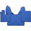 F-Core COPPIA TAPPETI COPRICOFANO ECOPELLE BLU DAF XF105 XF106 AUTOMATICO CON WEBASTO