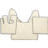F-Core COPPIA TAPPETI COPRICOFANO ECOPELLE CHAMPAGNE DAF XF105 XF106 AUTOM CON WEBASTO