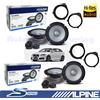 ALPINE Casse Alpine S2-S65C Altoparlanti ant e post 165mm 240W per AUDI A3 8P 5 porte