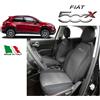 Pastrello Fodere Foderine Coprisedili auto Antracite misura FIAT 500 X 2014> ANT + POST