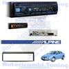 ALPINE Kit Radio Autoradio ALPINE UTE-200BT + mascherina 1DIN Nera Alfa 156
