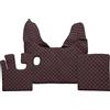 F-Core COPPIA TAPPETI COPRICOFANO ECOPELLE MARRONE DAF XF105 XF106 MANUALE CON WEBASTO