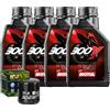 Motul Kit Tagliando Olio Motul 300V 5W40 + Filtro Per MV Agusta F4 S 1+1�2000>2002