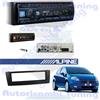 ALPINE Kit Radio Autoradio ALPINE UTE-200BT mascherina 1 DIN Nera FIAT GRANDE PUNTO