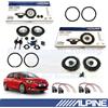 ALPINE SXE1750S+SXE1725S Casse Altoparlanti Ant+Post per CITROEN C4 II 2010>2018